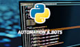 create python scripts, bots, automate jobs