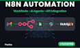 n8n automation workflow, n8n ai agent, and business automation