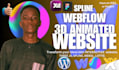 3d animated webflow 3d animated webflow 3d animated website 3d animated website