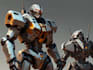 create a mecha robot character design