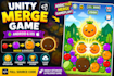 develop a 2d or 3d merge game in unity for mobile