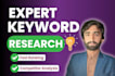 do keyword research, SEO kws research, kgr research, competitor analysis