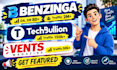 write publish your article on benzinga,com techbullion,com ventsmagazine,com