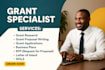 do grant proposal, grant writing, grant research,application