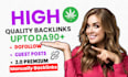 do manual SEO backlinks for cbd, vape, cannabis white hat off page guest posting