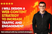 design a web content strategy to increase traffic and engagement