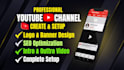 youtube channel create and setup