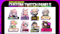 make custom twitch panels