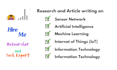 write research articles on IT, ml, iot, and tech
