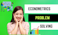 provide the econometrics problem solving