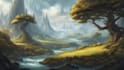 draw fantasy concept landscape illustrations