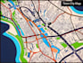 design custom vector city map for event or road c