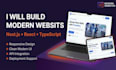 build modern responsive websites with nextjs nodejs