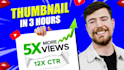 design attractive and amazing youtube thumbnail design with in 3 hours