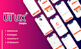 do mobile app ui ux design, mobile app mockups, app screenshots using figma
