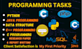 develop and fix custom python, java, or linux scripts for your project