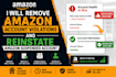 remove amazon account violations and reinstate amazon suspended account