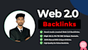 provide manually 30 high quality web 2 0 seo backlinks