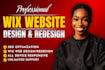 wix website redesign wix website design, wix ecommerce, wix website development