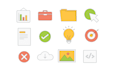 design custom, unique line art icon set in 24 hours