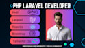 php laravel and develop php laravel website