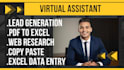 do lead generation, web research and data entry