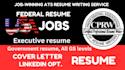 write a professional federal and military resume