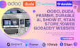 create odoo, duda, show it, durable ai, 10web, godaddy website and landing page