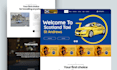 design taxi booking website chauffeur website limousine website vtc website
