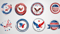 create patriotic and political logo