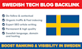 guest post on a swedish tech blog with dofollow backlink