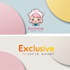 design exclusive logo with cute anime mascot, chibi