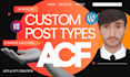 create custom post types cpt and acf fields for wordpress