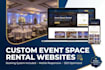 build a professional event website or event space rental website