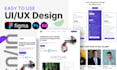 custom modern UI UX design for web and mobile apps user friendly interfaces