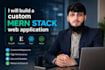 build a custom mern stack web application