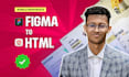convert figma to html css or tailwindcss, psd to html css, to responsive website