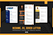do CV, resume design professionally