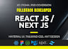 develop website using nextjs material ui ant design and svelte