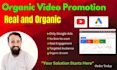 do organic youtube promotion to boost your video views and subs