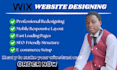 do wix website redesign, wix website design, redesign wix website