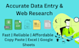 do data entry, web research, and virtual assistant tasks professionally