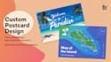 design a professional custom postcard