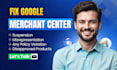fix google merchant center misrepresentation and suspension