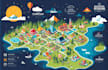 design vector map in illustrator for your event or festival