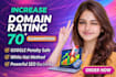 increase domain rating, increase ahrefs domain rating, increase DR 50 plus