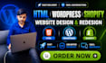 edit or fix html css, redesign wordpress website, shopify