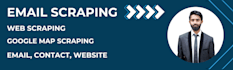 scrape emails from web, google map and linkedin