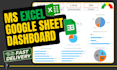 design custom excel dashboards and data visualizations