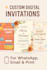 create digital invites for weddings, birthdays, and more